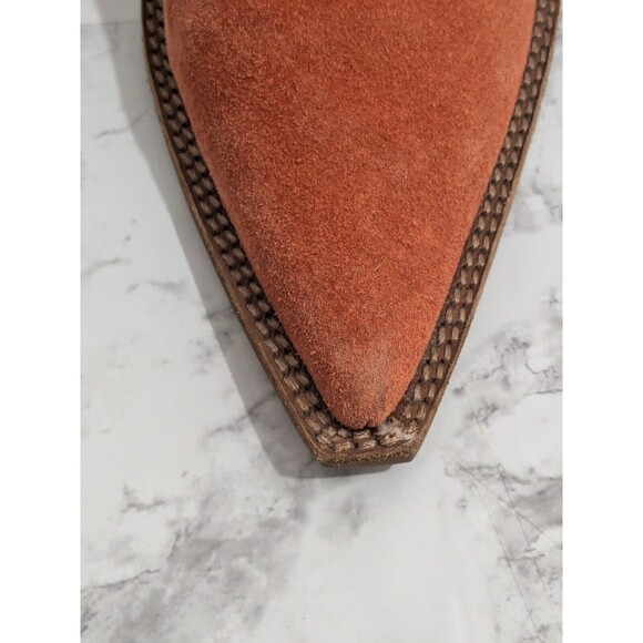 Jeffrey Campbell Reed Slouch Western Boots in Rusty Color Suede Size 8.5 - Picture 6 of 16